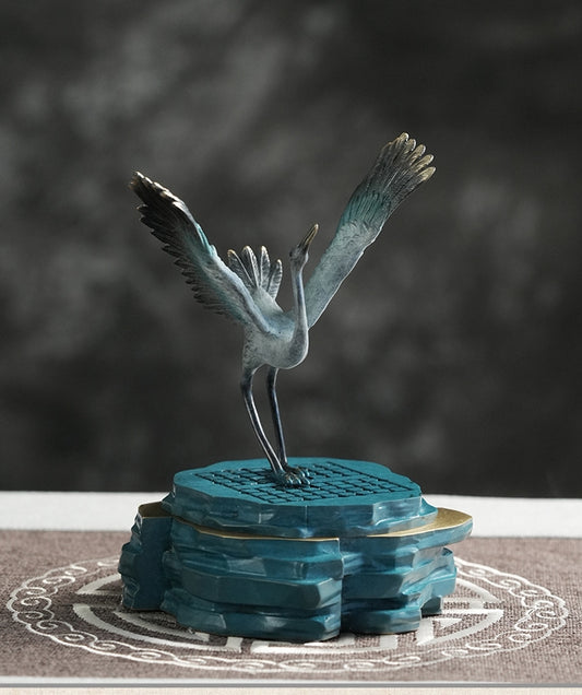 red-crowned crane Copper Incense