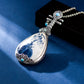 blue and white porcelain Ruyi Pipa Necklace