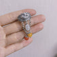Lotus Fish Tassel Vintage Ethnic Style Blessing Ring-Sterling Silver