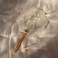 Vintage Bell Flower Embroidery Ginkgo Leaf Classical Tassel Fan