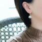 Chinese-style long golden lotus flower earrings