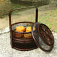 Vintage Bamboo Weaving Lacquerware Food Box Chinese Style Basket