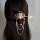 Butterfly Wings Lily of the Valley Flower Orchid Pearl Tassel Combination Step Shake Hairpin