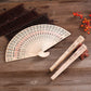 Chinoiserie sandalwood hollow wood fan