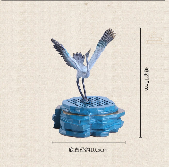 red-crowned crane Copper Incense