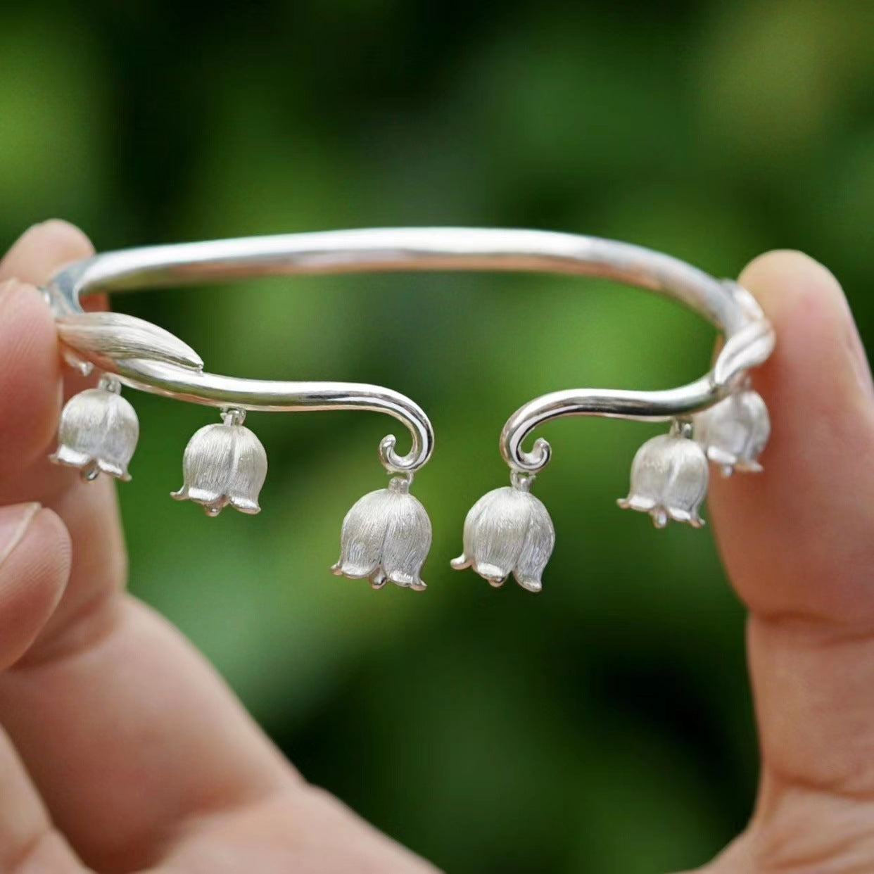 China-Chic bell orchid opening bracelet