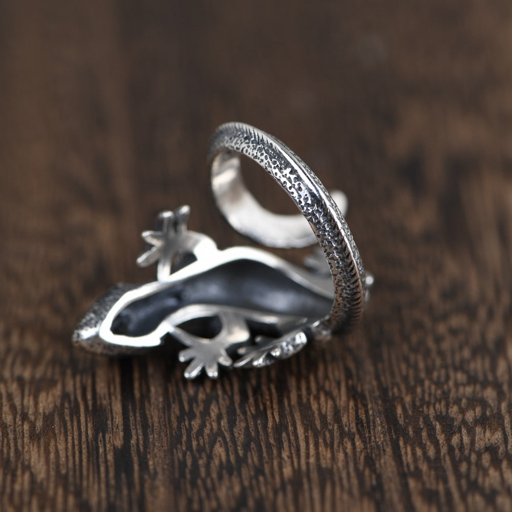 Lizard Vintage Ring - Sterling silver