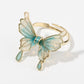 Chinese style immortal butterfly opening adjustable ring