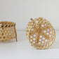 Handmade bamboo woven small item storage basket