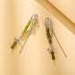 Bamboo Knot Dragonfly Tassel Earrings
