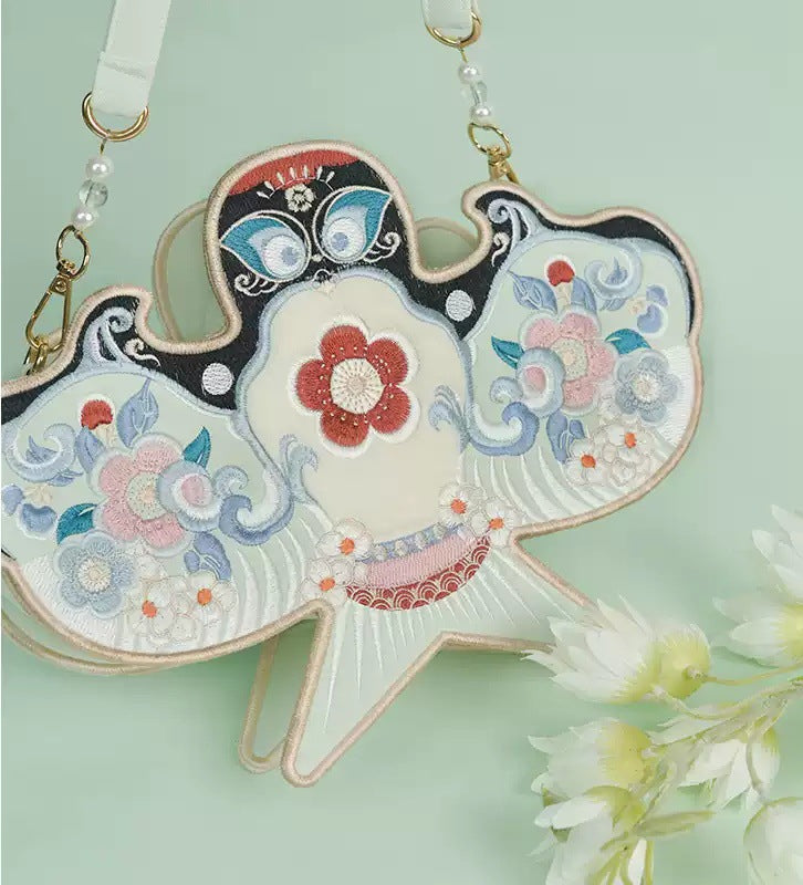 Chinoiserie embroidery Zhiyuan Hanfu messenger bag