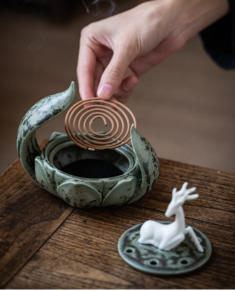 Chinese indoor ceramic aromatherapy stove