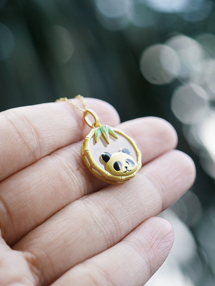 Vintage SWAROVSKI gold crystal panda bear pendant designer necklace at  1stDibs | gold panda pendant, panda necklace swarovski, panda pendant gold
