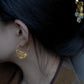Lotus Step Earrings – Hollow Carved Chinese Style Zen Aesthetic Drop Earrings