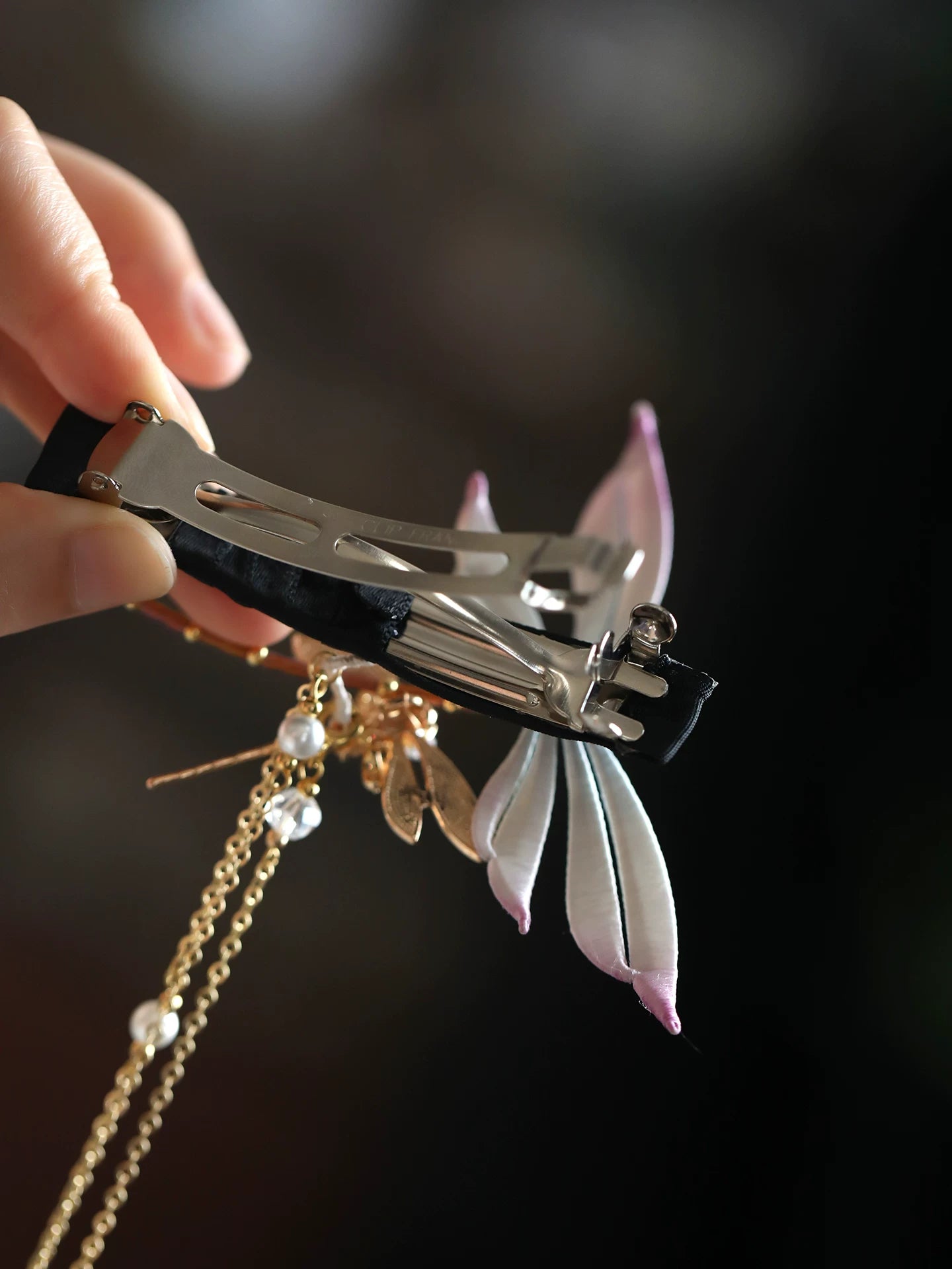 Dragonfly Long Tassel Spring Hair Clip – New Chinese Style Hanfu Hair Accessory