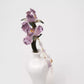 Purple Iris Velvet Flower Sandalwood Hairpin – New Chinese Style Tassel Hair Ornament