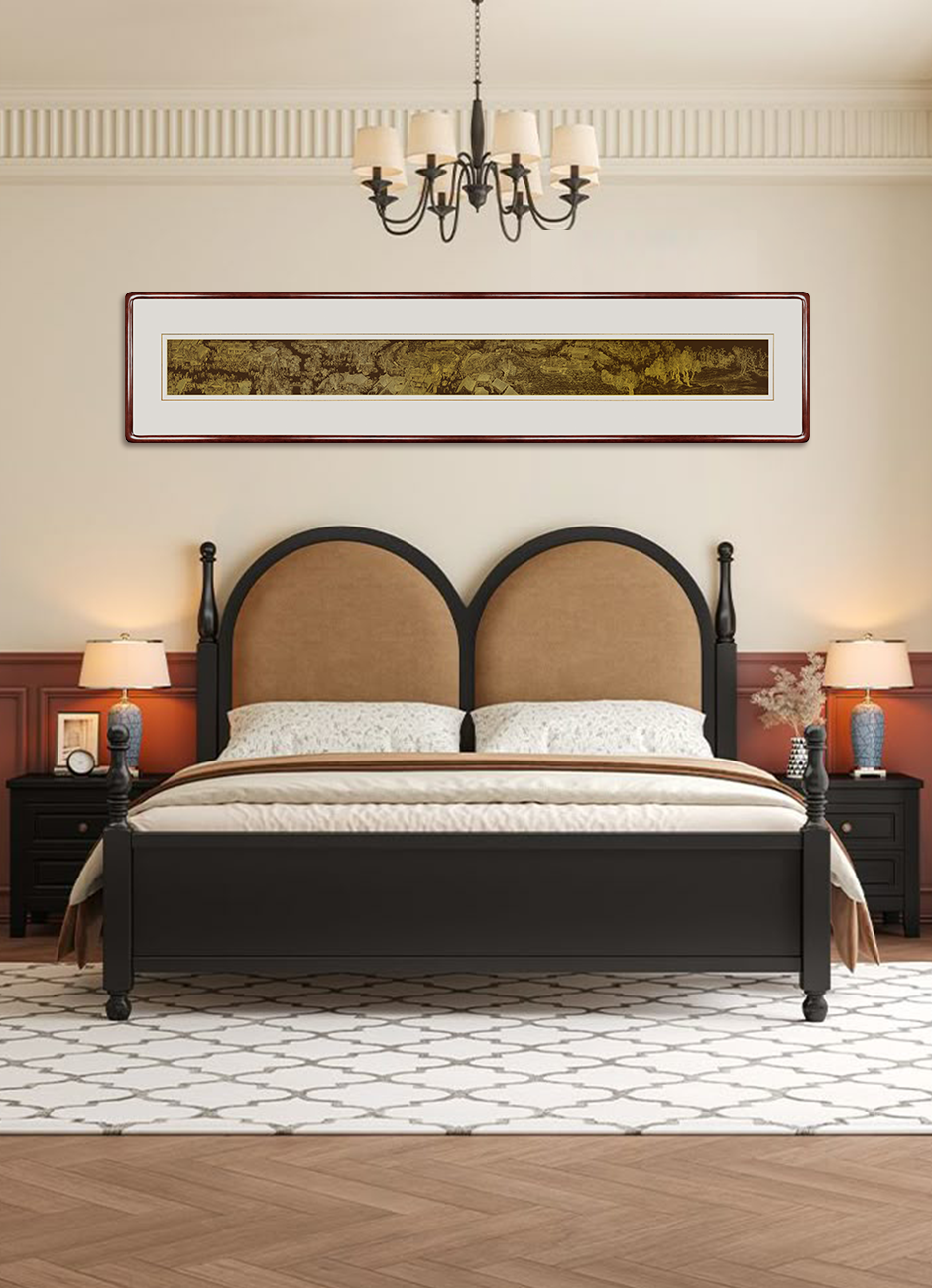 Along the River During the Qingming Festival – Handcrafted Chinese Repoussé & Chasing Wall Art (Horizontal) | Luxury Song Dynasty Cultural Wall Décor