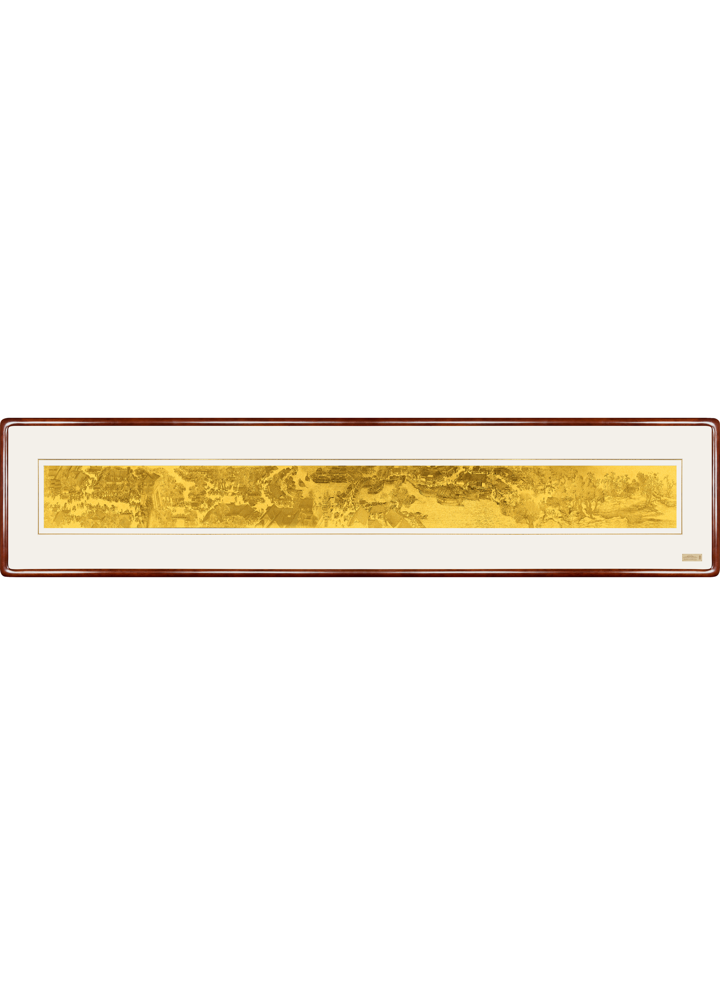 Along the River During the Qingming Festival – Handcrafted Chinese Repoussé & Chasing Wall Art (Horizontal) | Luxury Song Dynasty Cultural Wall Décor