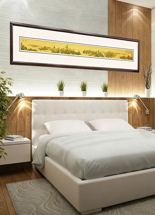 Thousand Miles of Rivers and Mountains – Handcrafted Chinese Repoussé Chasing Metal Wall Art