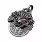 Rotating Bagua (Eight Trigrams) Pi Xiu Pendant Necklace – 925 Sterling Silver Feng Shui Amulet