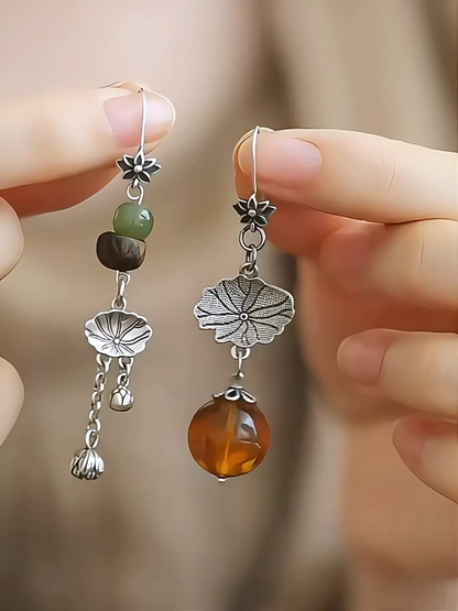 S925 Silber Asymmetrische Ohrringe für Damen – Modernes, minimalistisches Kleinserien-Design, Elegante Hakenohrringe
