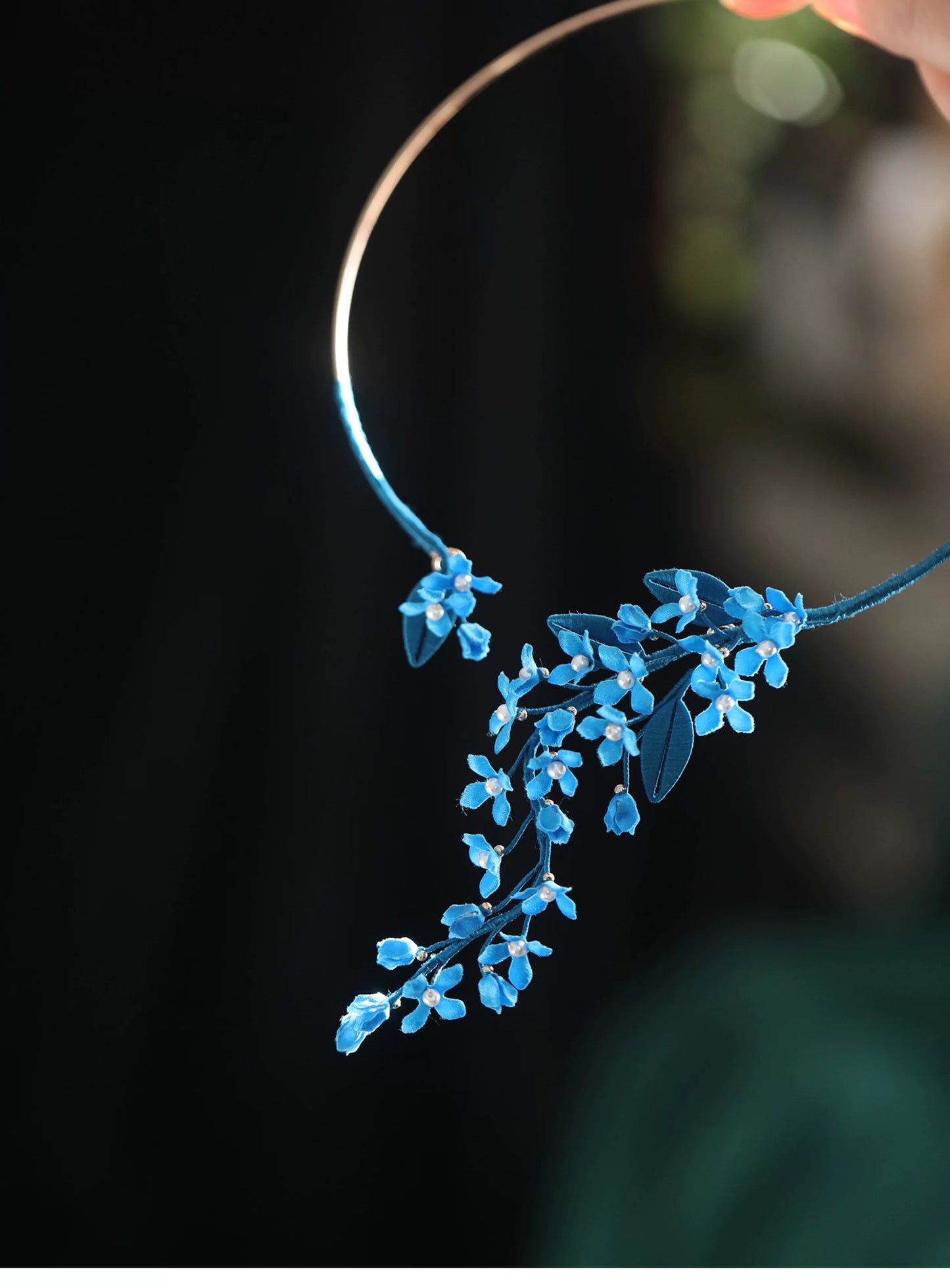 Guofeng Osmanthus Collar Necklace – Elegant Qipao Accessory