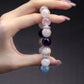 Mystic Harmony Crystal Healing Bracelet – Black Super Seven, Ghost Quartz, Rose Quartz & Amethyst Energy Blend