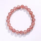 Natural Strawberry Crystal Bracelet – Emotional Balance & Self-Love Healing Jewelry