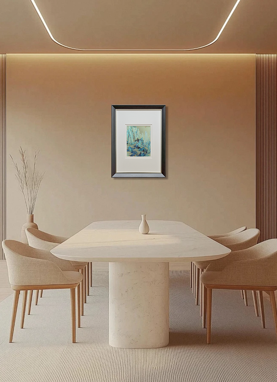 Lofty Peaks – Traditional Chinese Silver Repoussé Wall Art