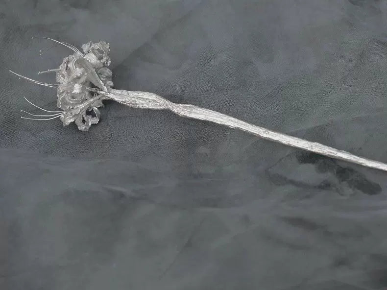 Original Handmade Lycoris Radiata Hair Stick – Elegant Oriental Floral Hairpin