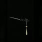 Traditional Chinese Plum Blossom Hairpin – Ebony Wood Hair Stick with Jade Teardrop for Hanfu