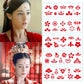 Traditional Chinese Printed Eyebrow Patch/Huadian Sticker(1 Set)