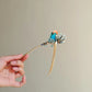 Handmade Velvet Flower Hairpin | Traditional Chinese National Style Hair Accessory Gift