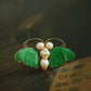 Butterfly Dance Jade Shadow Brooch – New Chinese Style Faux Jade Pearl Butterfly Pin