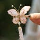 Butterfly Fairy Tassel Hair Clip – New Chinese Style Elegant Hanfu Hair Accessory（ a pair）