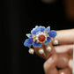 Vintage Chinese Blue Sand Hairpin – Elegant Traditional Costume Hair Accessory