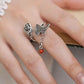 Rose Butterfly Tassel Ring – Vintage Chinese Adjustable Open Ring
