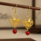 3D Swallow Relief Earrings – Traditional Chinese Inspired Statement Earrings for Women