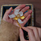 New Chinese Style Magnolia Brooch with Faux Hetian Jade – Luxury Oriental Fashion Accessory