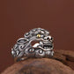 Vintage Thai Pi Xiu Ring – Adjustable Men's Lucky Beast Open Band Ring