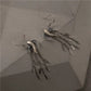S925 Sterling Silver Swallow Leaf Tassel Earrings – New Chinese Style Vintage Dangle Earrings