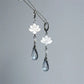 Natural Mother-of-Pearl Lotus Drop Earrings – Elegant Dangle Earrings Inspired by Lotus Flower