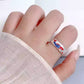 Red Koi Fish Ring – 999 Pure Silver Wide Band Adjustable Ring for Women | Chinese Style Jewelry