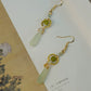 Natural Xiuyu Jade Earrings with 14K Gold-Filled Hooks – Elegant Chinese Jade Jewelry for Women