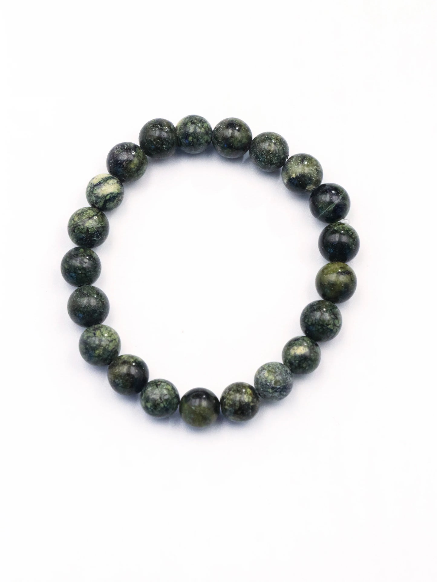 Serpentine Jade Bracelet – Natural Healing Crystal for Mind & Body Balance and Energy