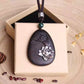 Zen Sandalwood Lotus Pendant Necklace – Vintage Long Sweater Chain Oriental Jewelry for Women