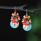 Pair of koi fish earrings with the 925 silver hook option