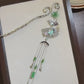 "Elegant Green Lotus Hairpin with Butterfly Tassel – New Chinese Style Traditional Hair Accessory"