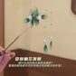 Elegant New Chinese Style Matte Jade Green Floral Tassel Hairpin – Traditional Ancient Feng