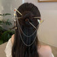 New Chinese Style Double Hairpin with Butterfly Tassels – Elegant Hanfu Hair Jewelry